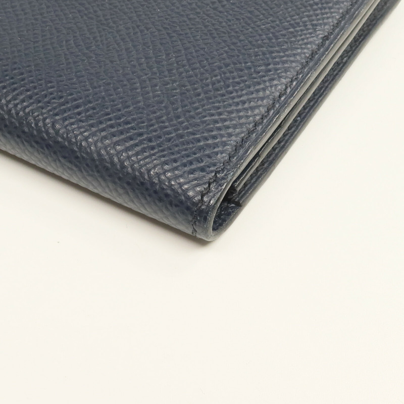 HERMES Epsom皮革Bearn Long Wallet長錢包Bleu Nuit-10