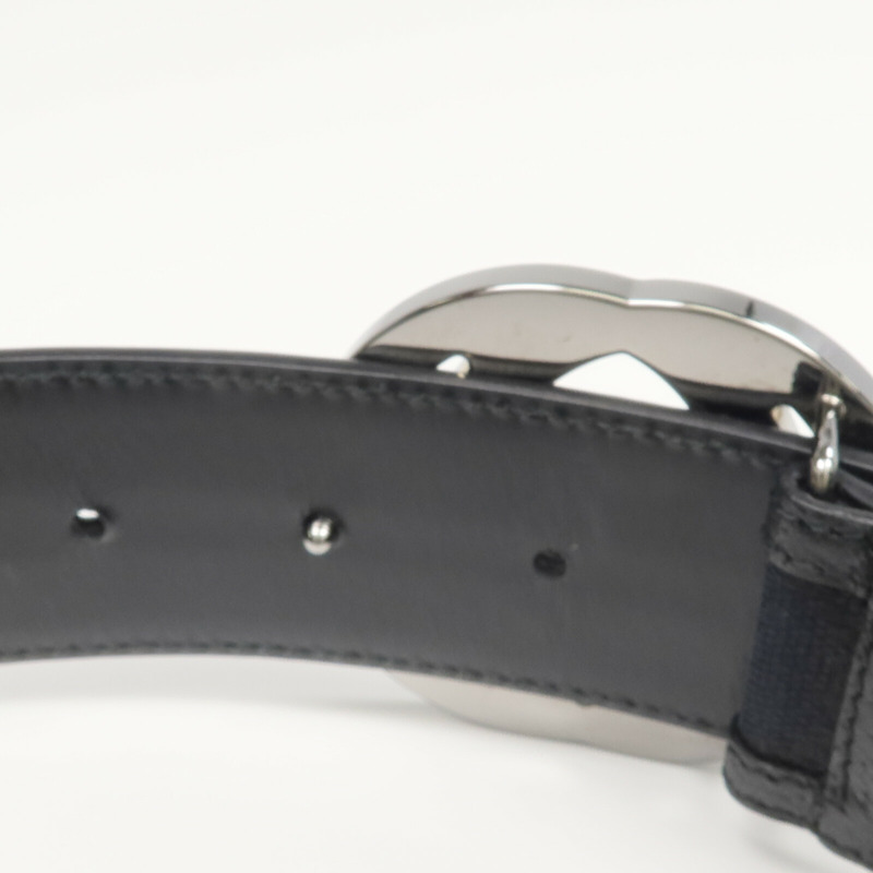 GUCCI 帆布/皮革Interlocking GG Belt腰帶-4