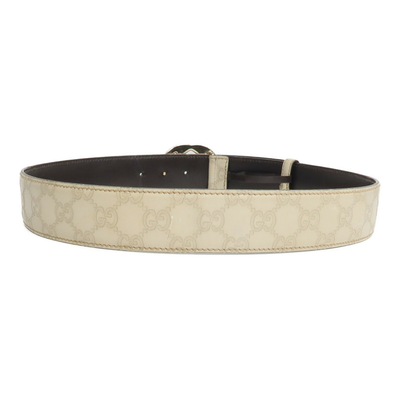 GUCCI 牛皮皮革Interlocking GG Belt皮帶-2