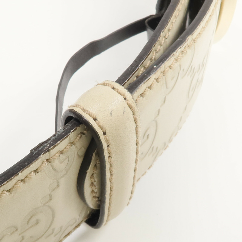 GUCCI 牛皮皮革Interlocking GG Belt皮帶-5