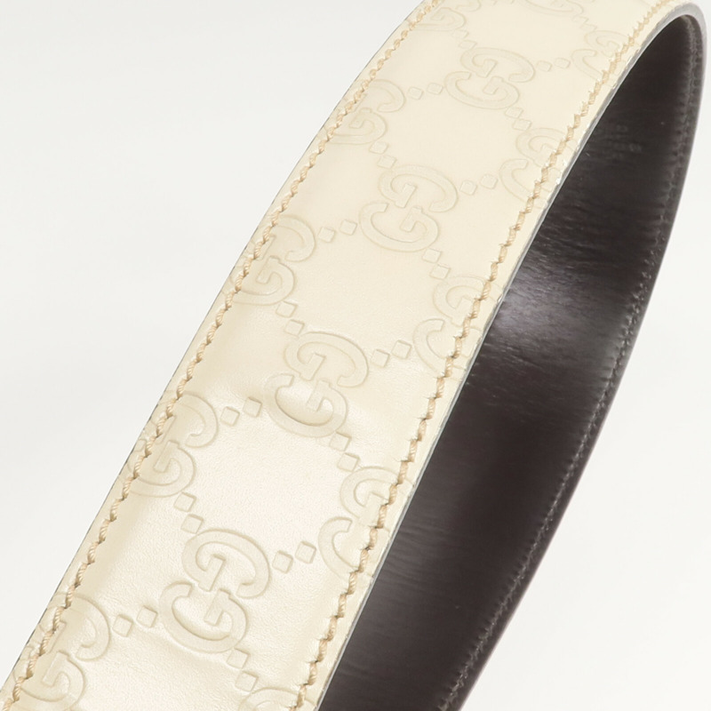 GUCCI 牛皮皮革Interlocking GG Belt皮帶-10