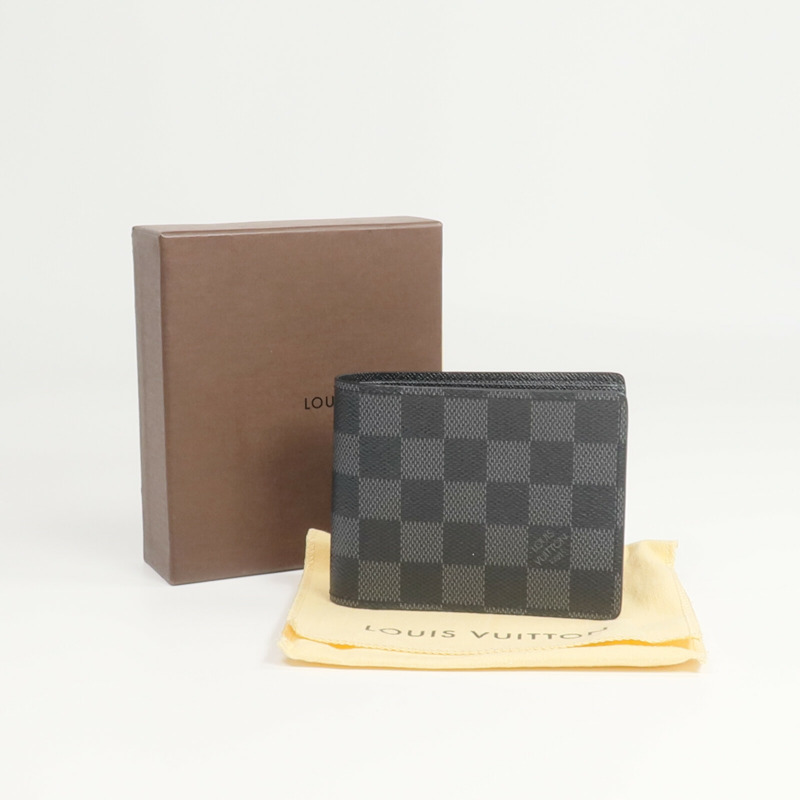 LOUIS VUITTON Damier Graphite Multiple Wallet錢包-12