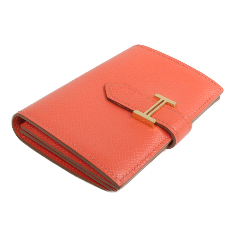 HERMES Epsom皮革Bearn Card Case卡片套Capucine-3