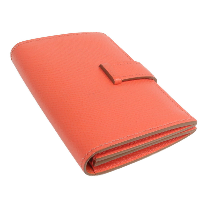 HERMES Epsom皮革Bearn Card Case卡片套Capucine-4