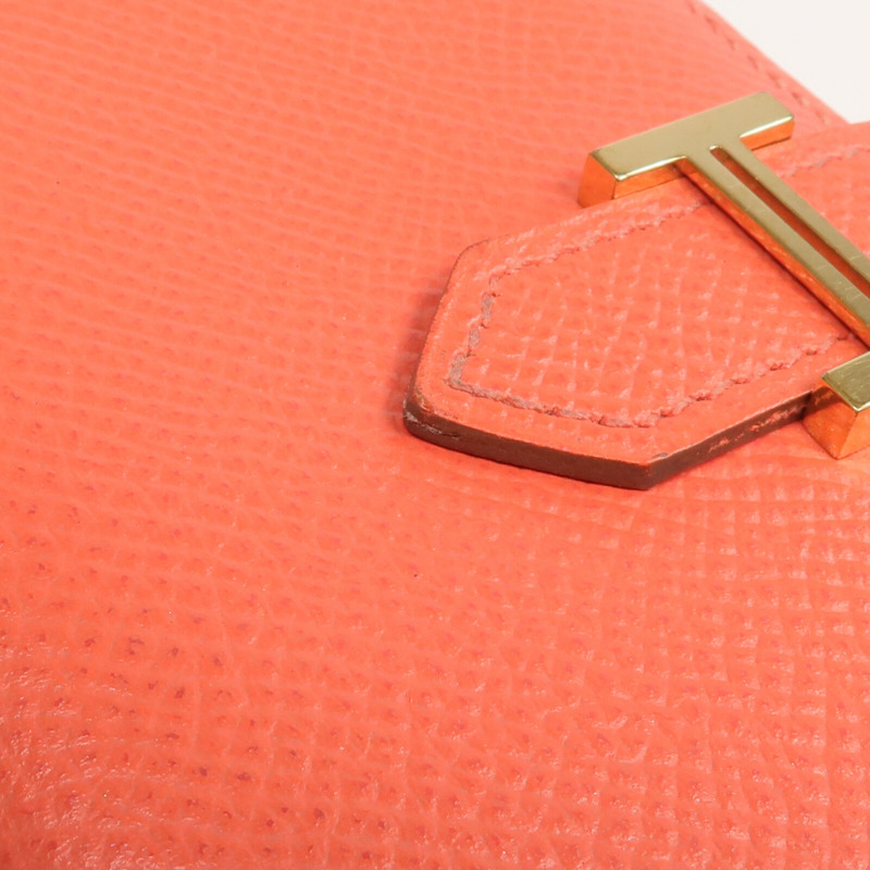 HERMES Epsom皮革Bearn Card Case卡片套Capucine-9