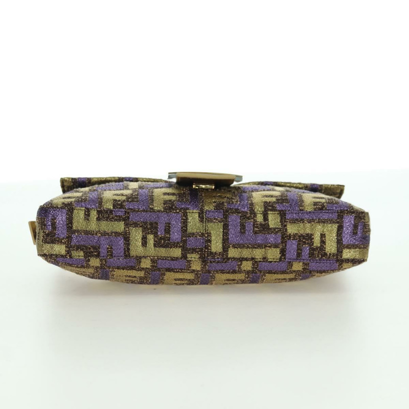【日本直送】FENDI Zucca 帆布 Mamma Baguette 單肩包金色正品 YKZ560SM-4