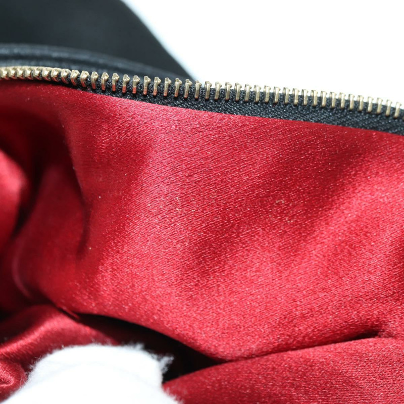 【日本直送】FENDI Mamma Baguette 單肩包 麂皮 黑色 金色 正品 yk20351SAM-10