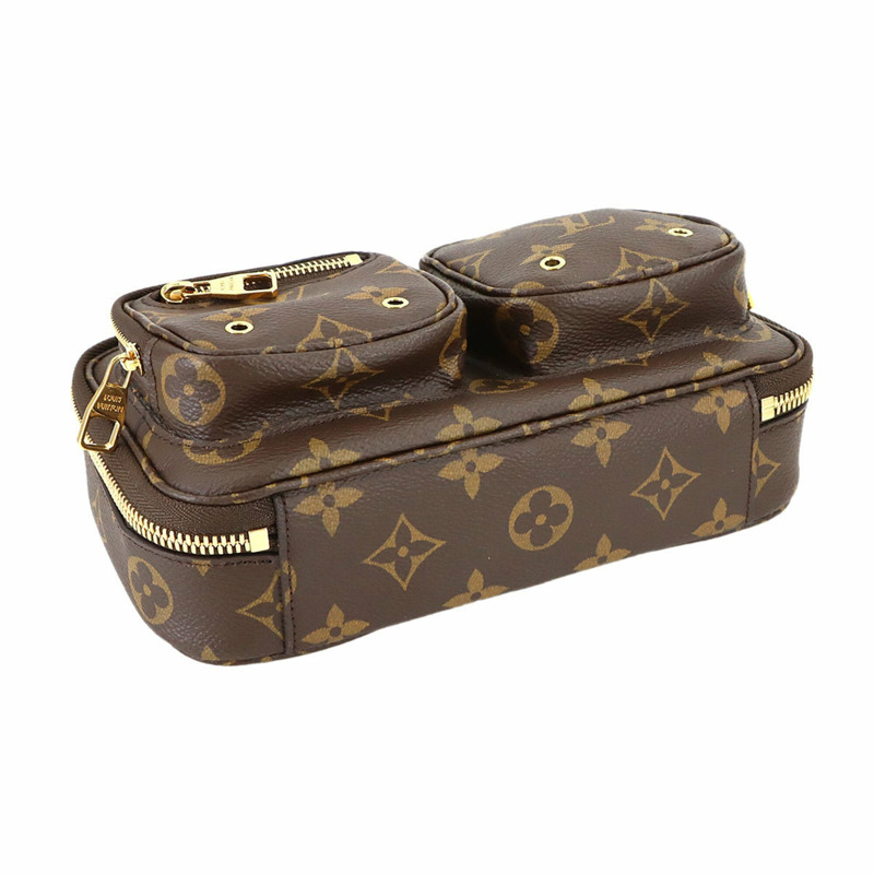 路易威登 Monogram Utility 斜背包兩手提/肩背包 M80446 棕色 RFID 防盜包-4
