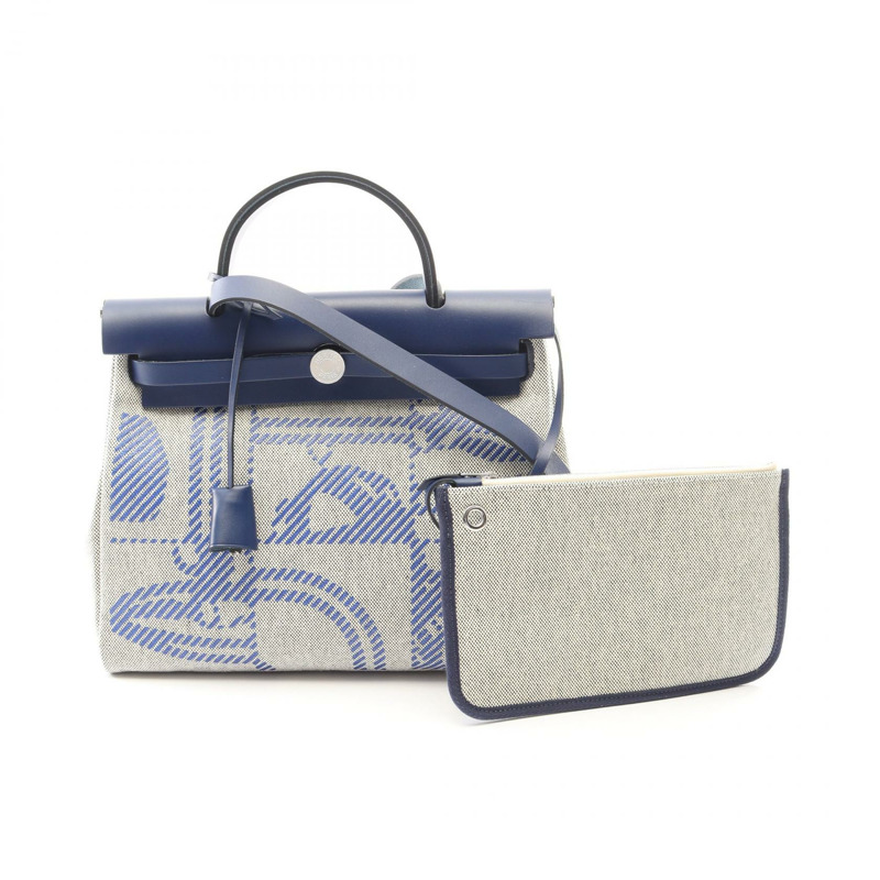 愛馬仕 Herbag Zip PM Retourne Brides de Gala 單肩手提包 H083407CKAA 二手-0