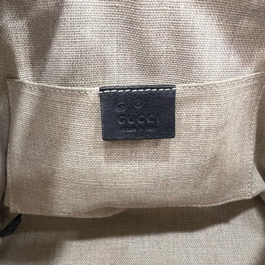 東區正精品㊣ GUCCI 449654 黑色牛皮全皮壓紋金釦拉鍊弧型貝殼包手提包斜背包RZ6422-11