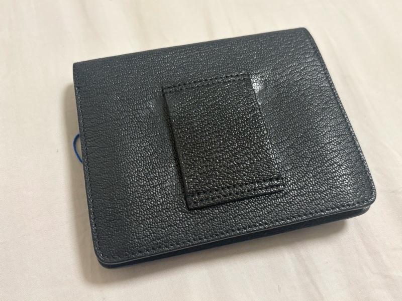 近全新 HERMES ermes roulis slim 豬鼻子 小廢包 黑色 銀扣 山羊皮 錢包 腰包-7