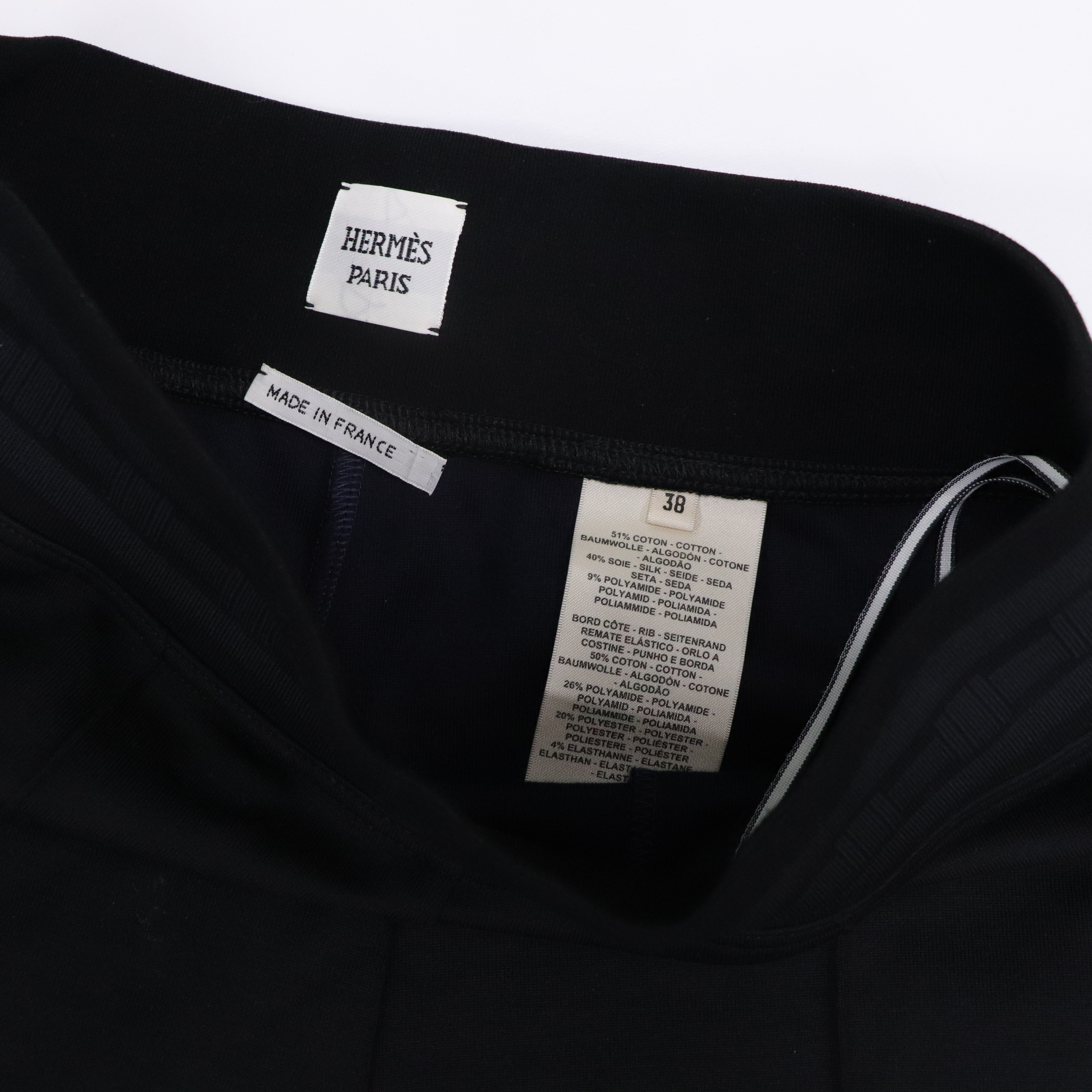 Hermès 愛馬仕 黑色長褲-4