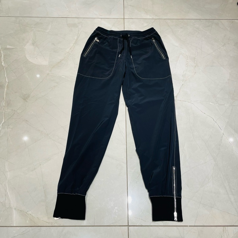 Hermes 愛馬仕 女款深灰黑長褲/收口褲/直筒褲/38號/全新閒置美品-0