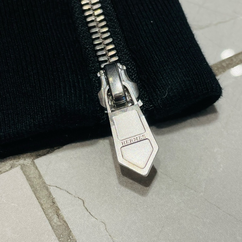 Hermes 愛馬仕 女款深灰黑長褲/收口褲/直筒褲/38號/全新閒置美品-3