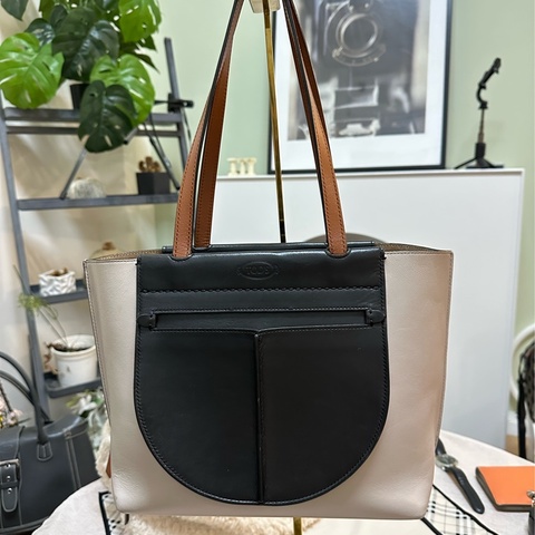 TOD’S拼色托特包 肩背包 Tote