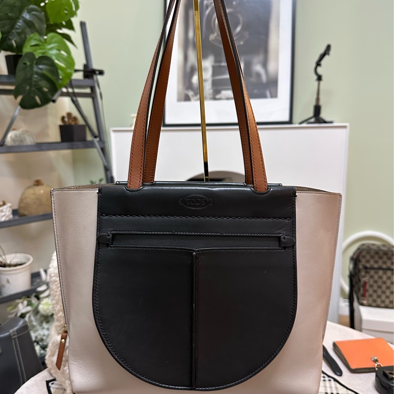 TOD’S拼色托特包 肩背包 Tote-10