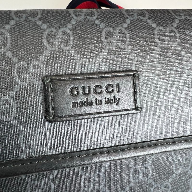 GUCCI 598113  黑老花腰包-7