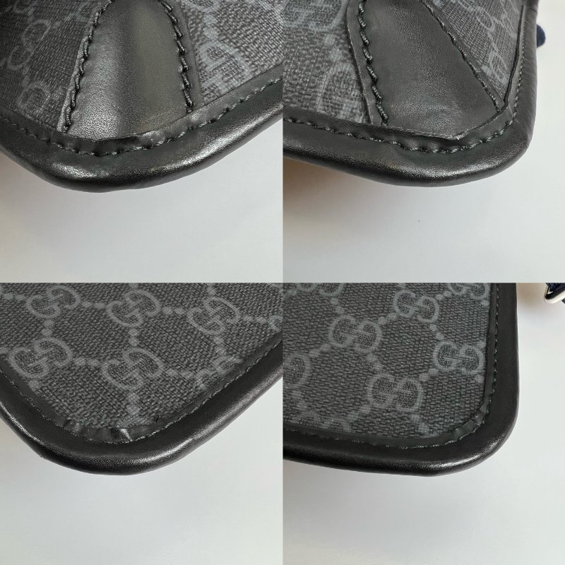 GUCCI 598113  黑老花腰包-9