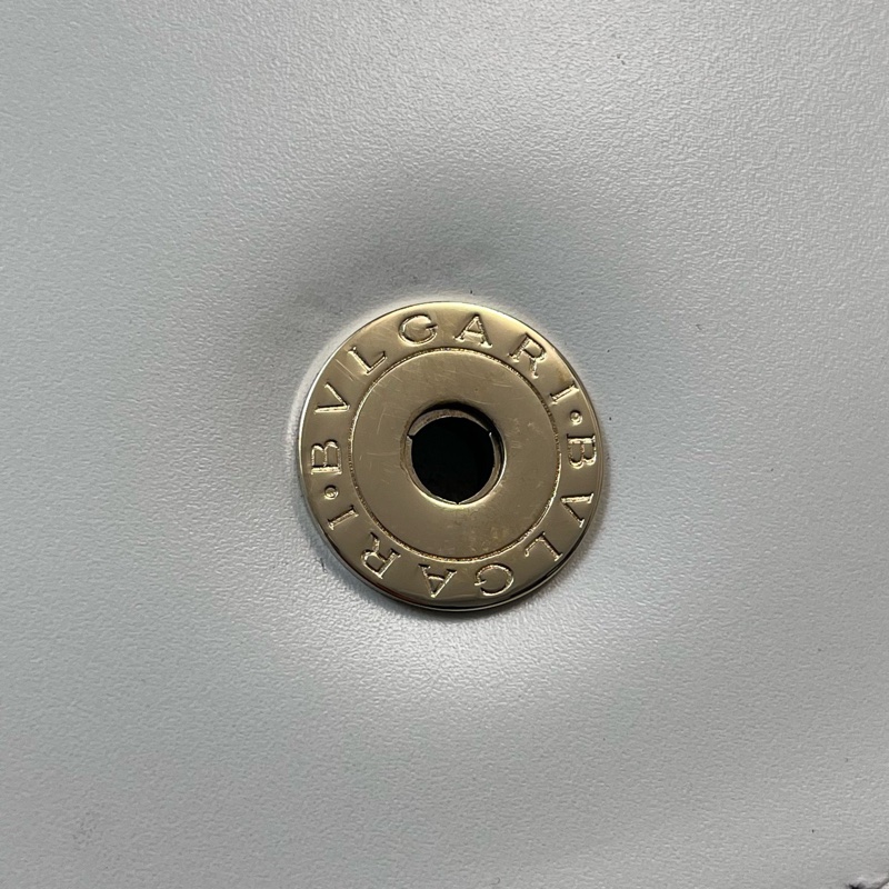 Bvlgari 寶格麗 蛇頭鏈條包 牛皮白色-18