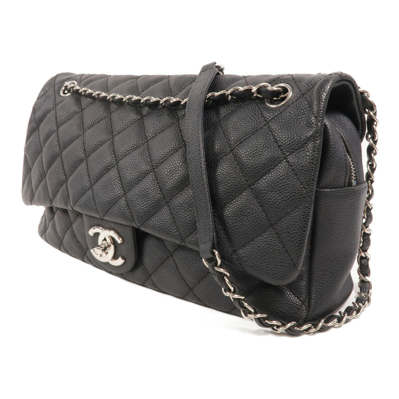 CHANEL 牛皮皮革Easy Flap Bag鏈帶肩背袋-2