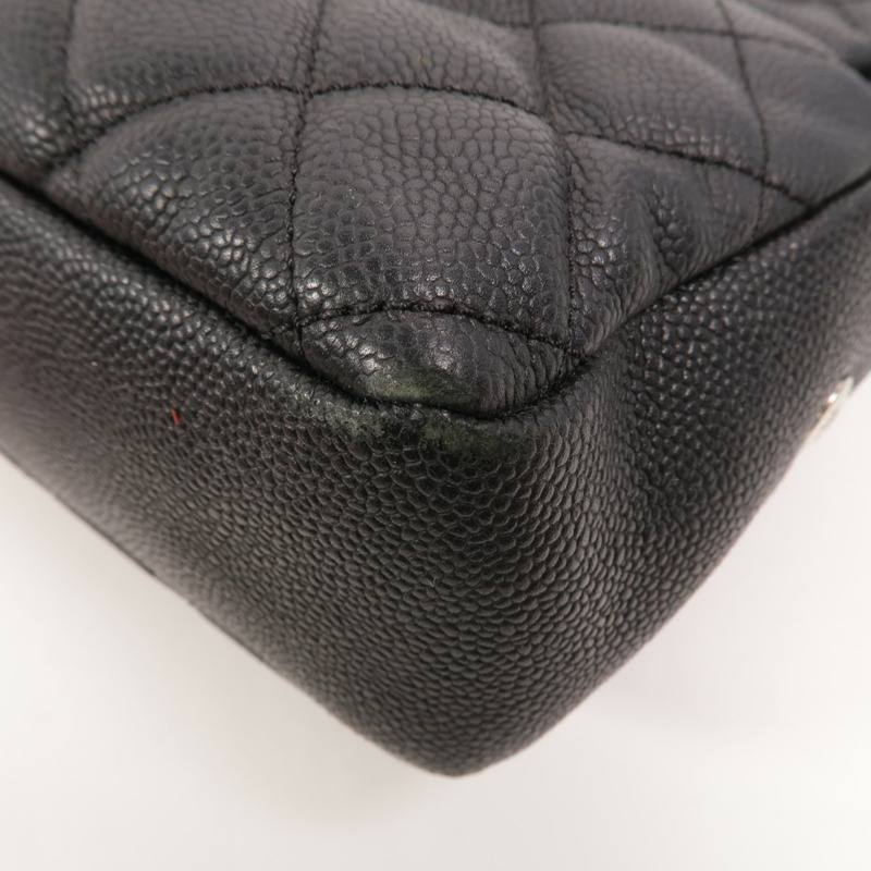 CHANEL 牛皮皮革Easy Flap Bag鏈帶肩背袋-11