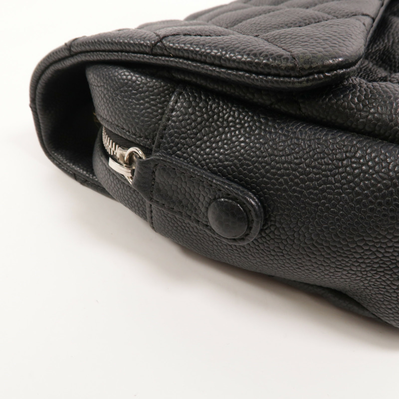 CHANEL 牛皮皮革Easy Flap Bag鏈帶肩背袋-13