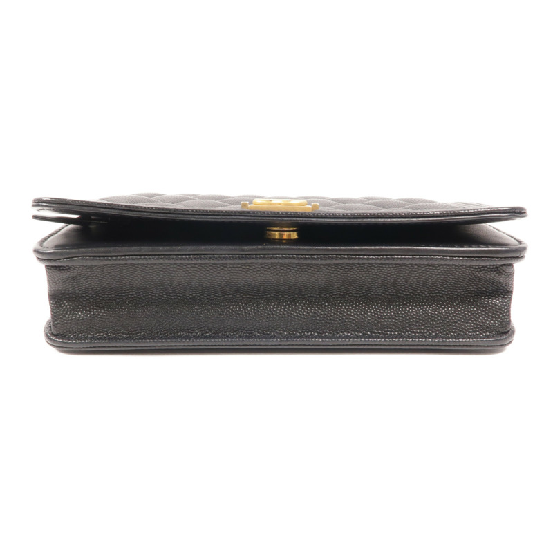 CHANEL 牛皮皮革Boy Wallet On Chain鏈帶肩背袋-3
