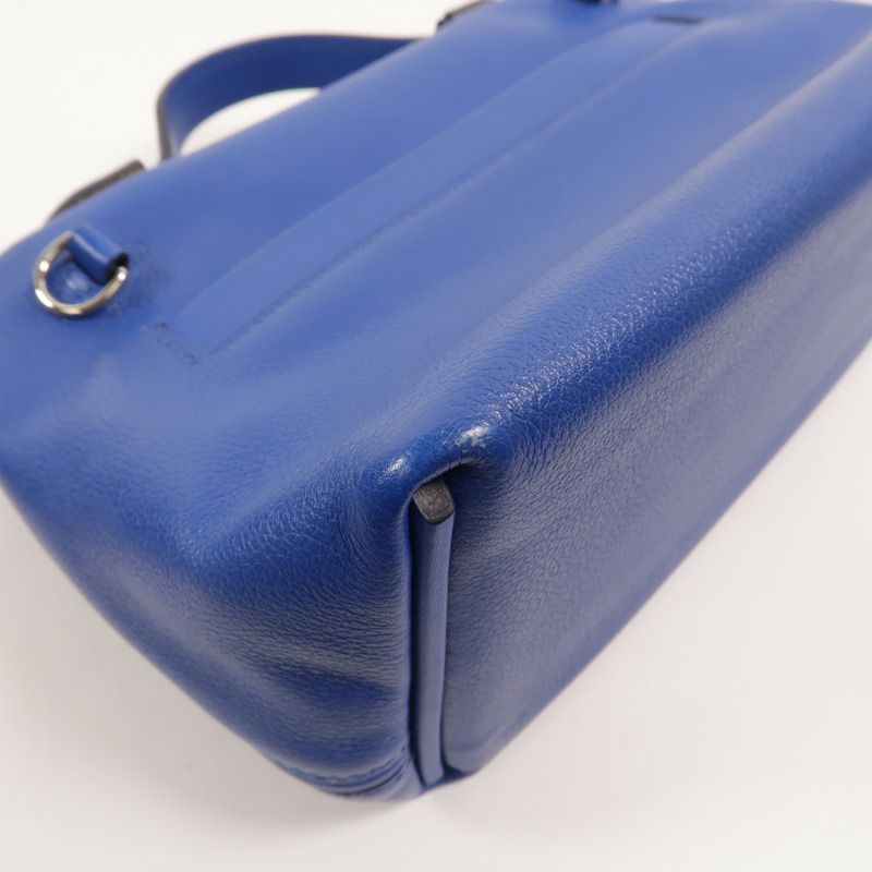 HERMES Evercolor皮革24/24 Mini手挽肩背兩用袋Bleu France-14