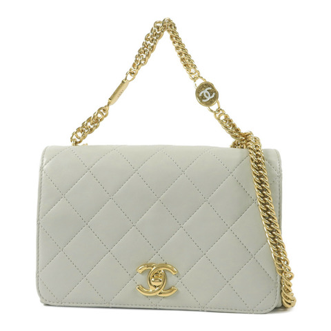 CHANEL 羊皮皮革2 Way Chain Shoulder鏈帶肩背袋