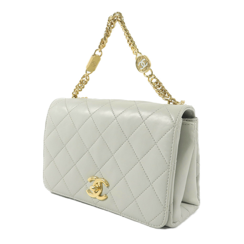 CHANEL 羊皮皮革2 Way Chain Shoulder鏈帶肩背袋-2