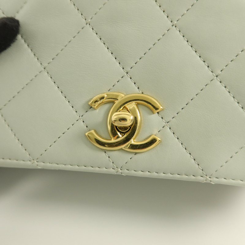 CHANEL 羊皮皮革2 Way Chain Shoulder鏈帶肩背袋-8