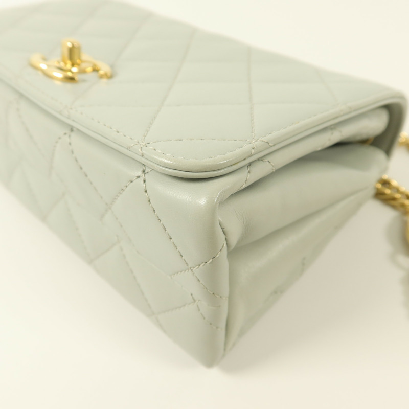 CHANEL 羊皮皮革2 Way Chain Shoulder鏈帶肩背袋-11