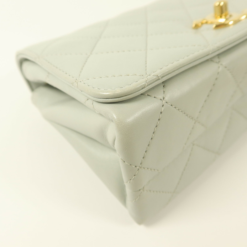CHANEL 羊皮皮革2 Way Chain Shoulder鏈帶肩背袋-12