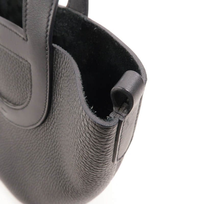 HERMES Clemence皮革In The Loop 18手挽袋Noir-9