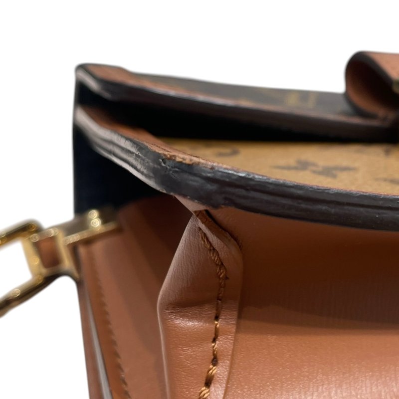 LOUIS VUITTON 路易威登 M45959 MINI DAUPHINE 達芙妮肩背包 PVC帆布 老花 棕色 金釦-6