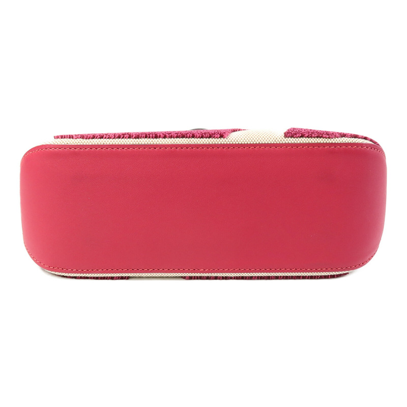 HERMES Canvas/Velvet Cabas H En Bais 27手挽肩背兩用袋-3