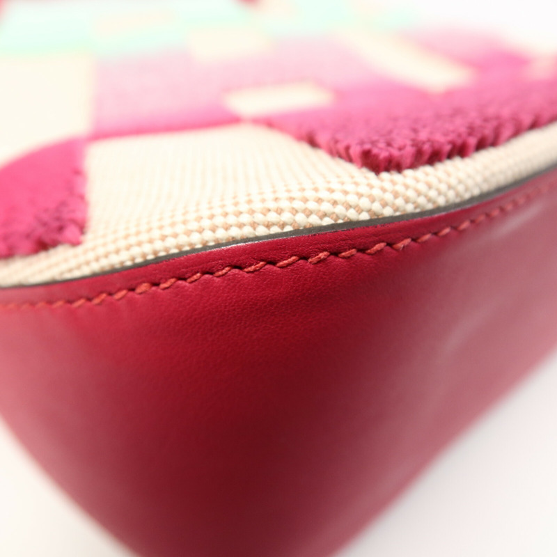 HERMES Canvas/Velvet Cabas H En Bais 27手挽肩背兩用袋-11