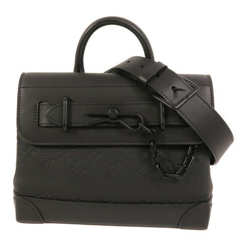 LOUIS VUITTON Monogram Taurillon Steamer PM手挽肩背兩用袋