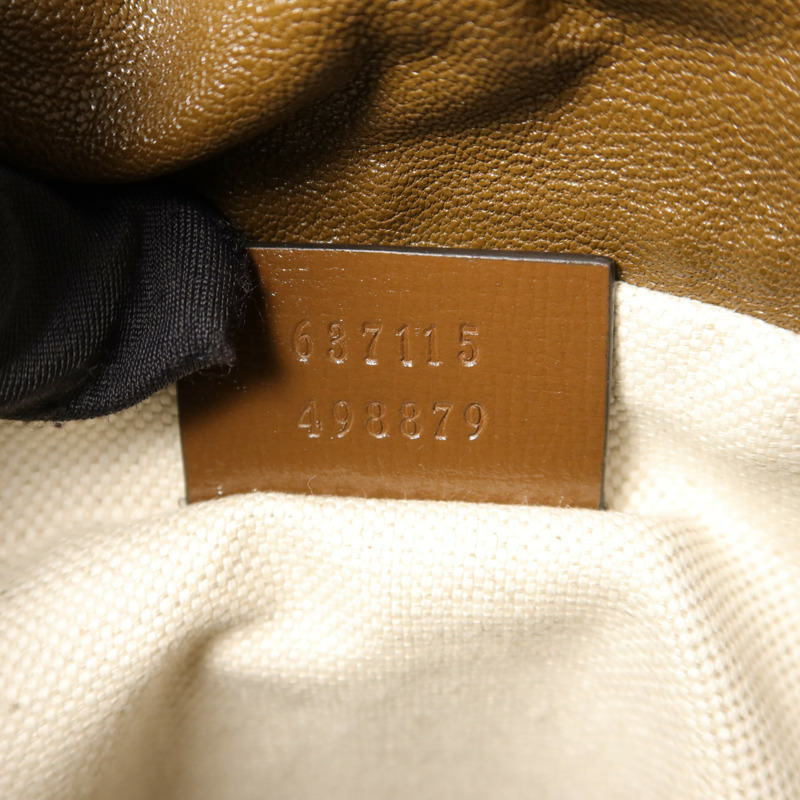 GUCCI 塗層帆布Horsebit 1955 Bucket Bag手挽袋-6