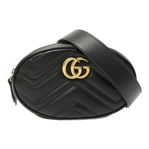 GUCCI 牛皮皮革GG Marmont Waist Bag肩背袋