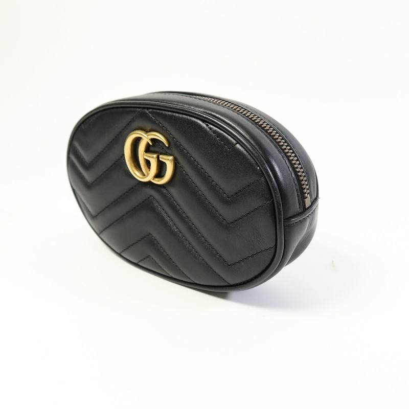 GUCCI 牛皮皮革GG Marmont Waist Bag肩背袋-1