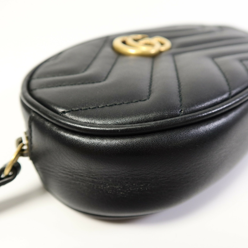 GUCCI 牛皮皮革GG Marmont Waist Bag肩背袋-9