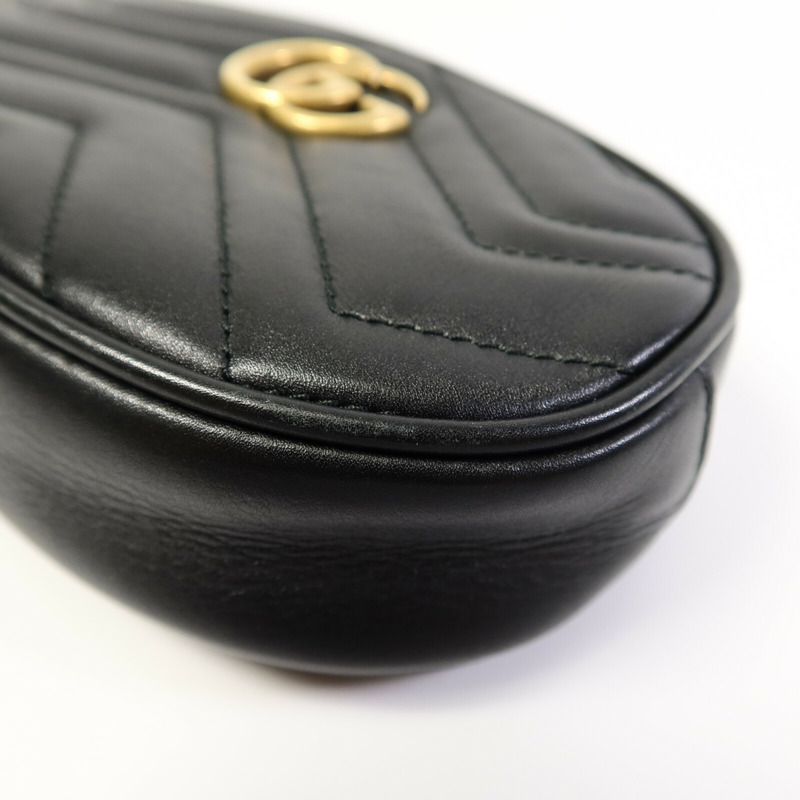GUCCI 牛皮皮革GG Marmont Waist Bag肩背袋-10