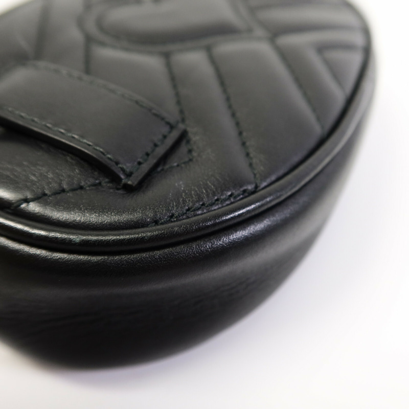 GUCCI 牛皮皮革GG Marmont Waist Bag肩背袋-11