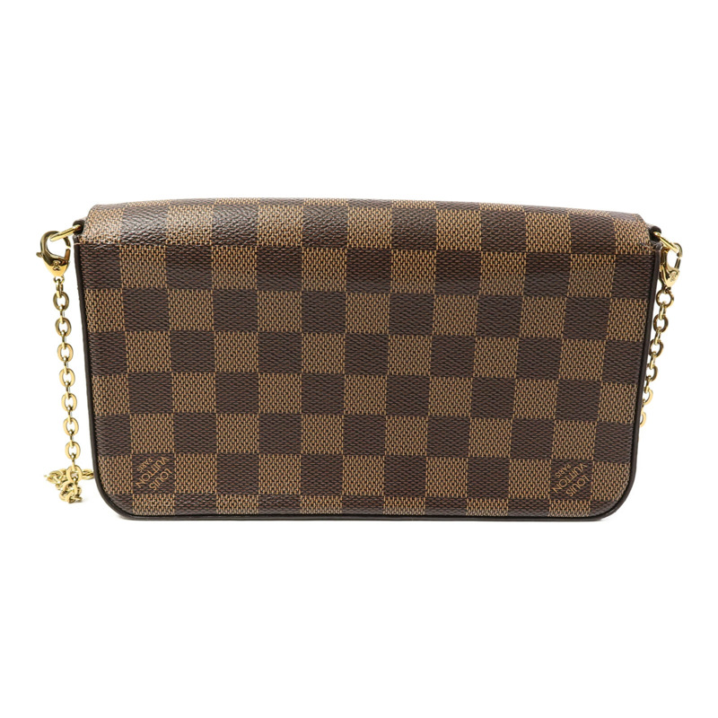 LOUIS VUITTON Damier Felice Pochette鏈帶肩背袋-2
