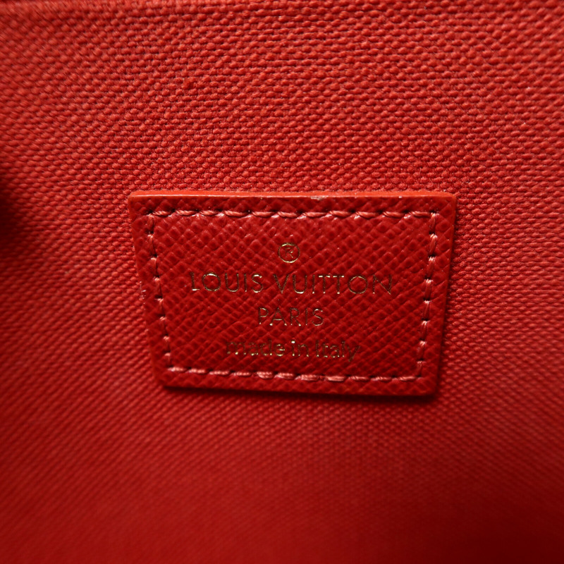 LOUIS VUITTON Damier Felice Pochette鏈帶肩背袋-5