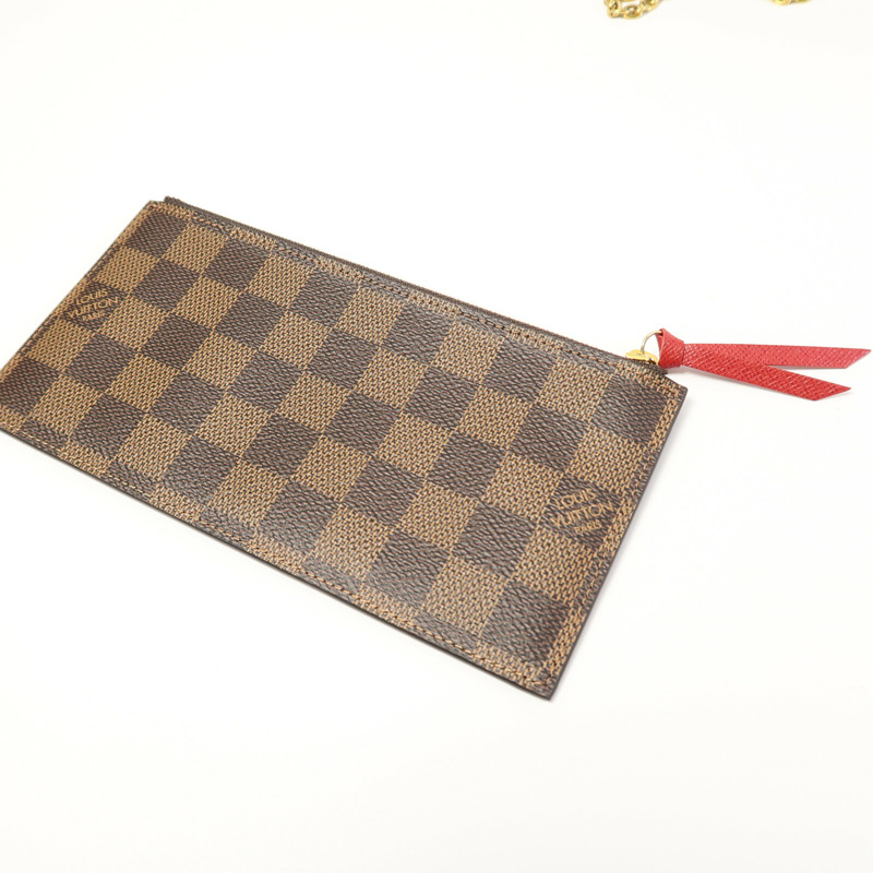 LOUIS VUITTON Damier Felice Pochette鏈帶肩背袋-7