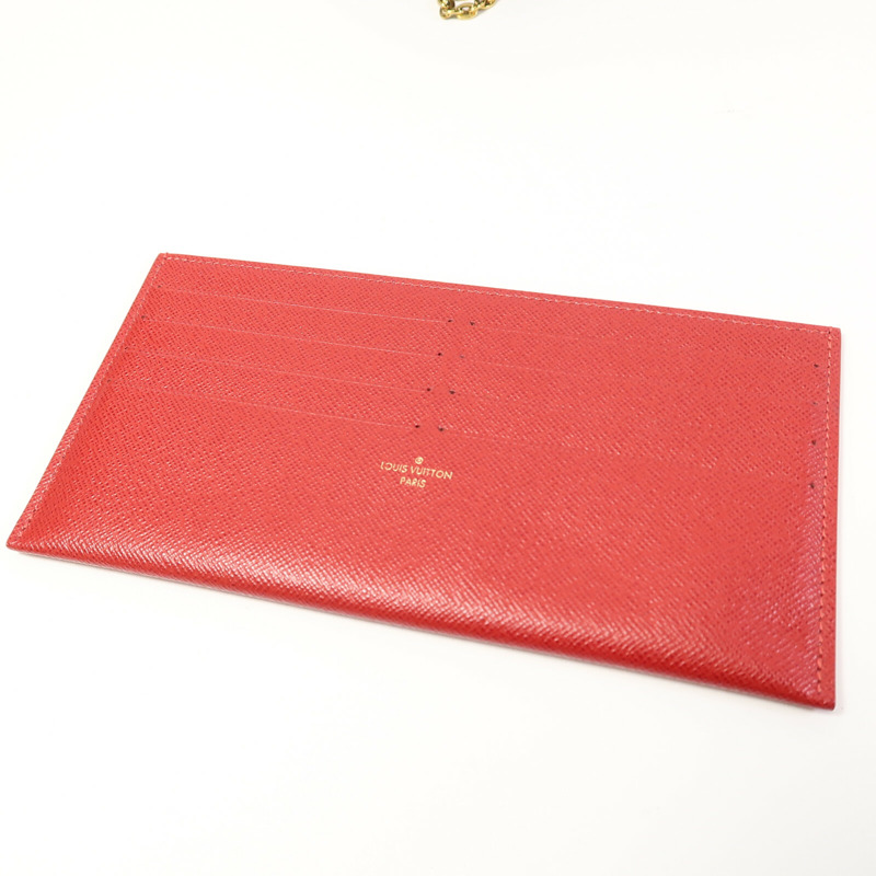 LOUIS VUITTON Damier Felice Pochette鏈帶肩背袋-8