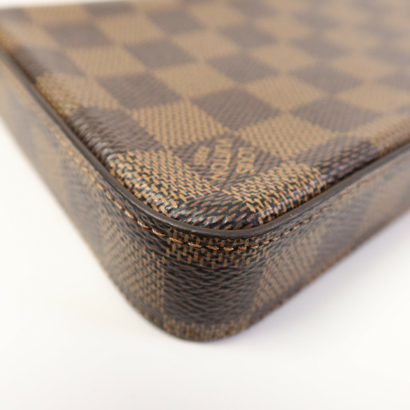 LOUIS VUITTON Damier Felice Pochette鏈帶肩背袋-13