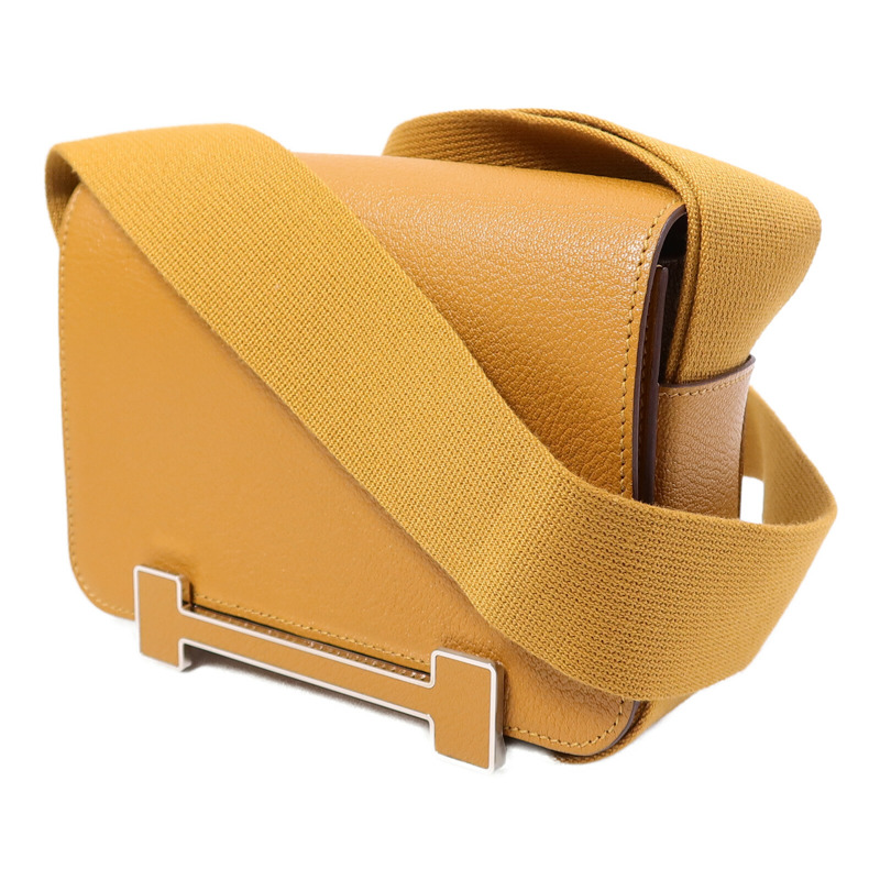 HERMES Chevre皮革Geta肩背袋Caramel-1